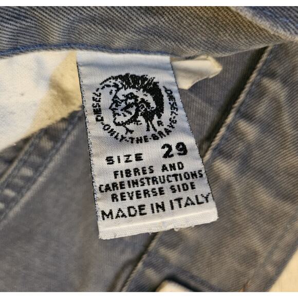 Vintage Diesel Basic Jeans Blue Denim Pants Mens Size 29 Made In Italy Luxury - Picture 7 of 9